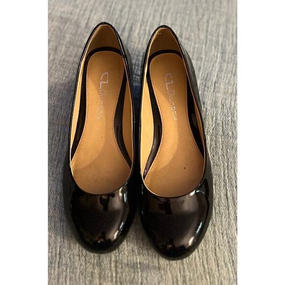 CL by Laundry Black patent Leather sz 6.5 - Picture 1 of 3